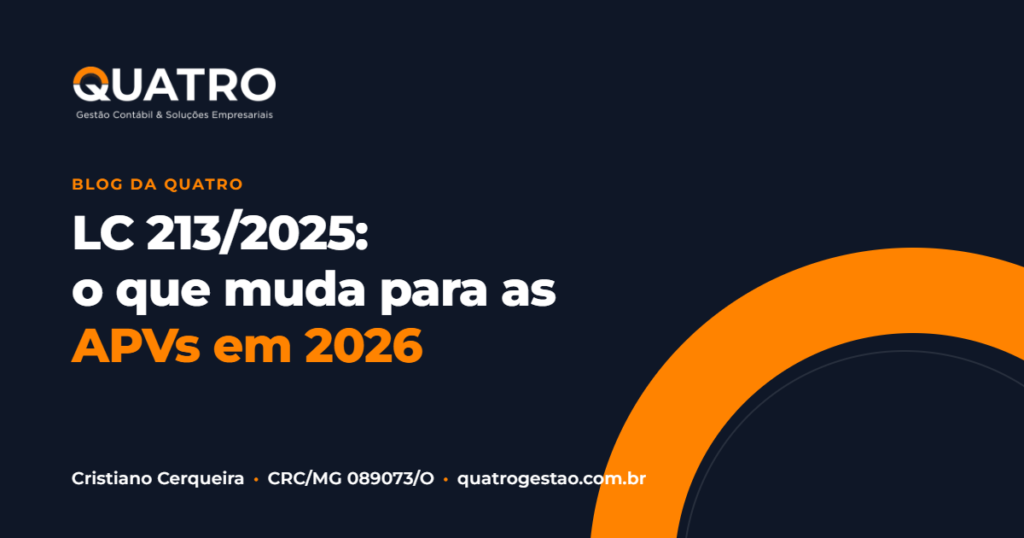 Capa do artigo sobre LC 213/2025, por Cristiano Cerqueira, da Quatro Gestão