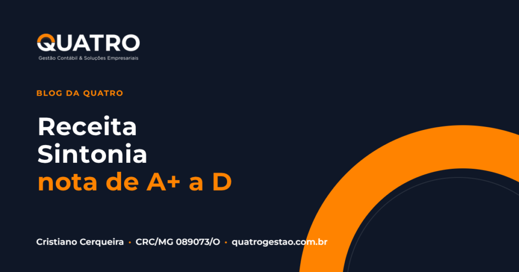 Receita Sintonia: a nota de conformidade da empresa de A+ a D